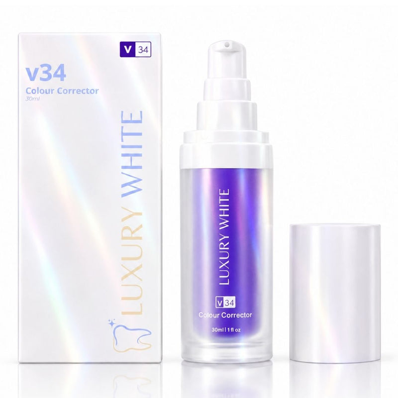 Luxury White V34 Colour Corrector paarse tandpasta